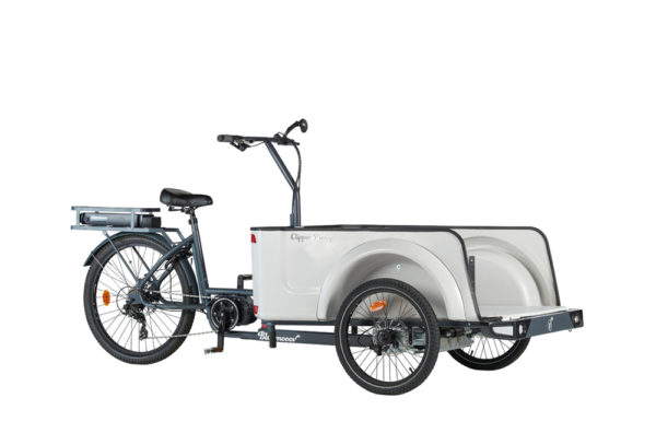 Vélo cargo triporteur à assistance électrique, caisson ABS, Clipper Pickup