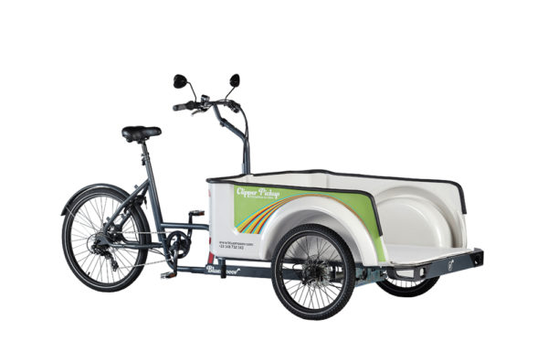 Vélo cargo triporteur mécanique, caisson ABS, Clipper Pickup