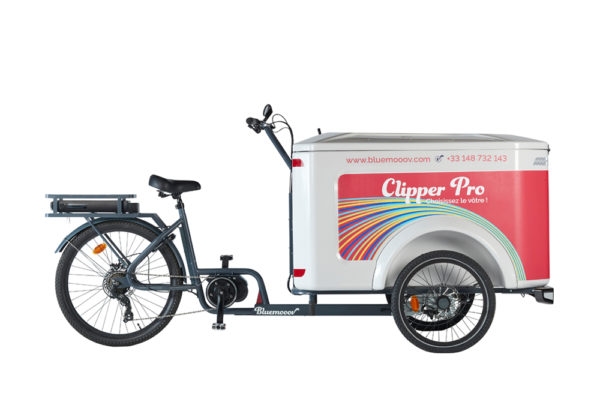 Vélo cargo triporteur à assistance électrique, caisson ABS, Clipper Pro