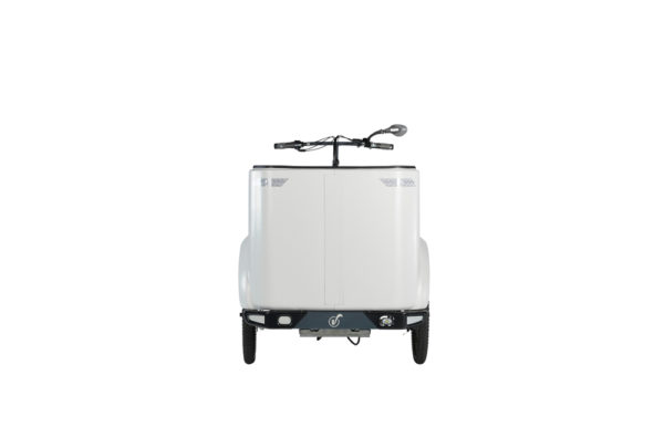 Vélo cargo triporteur à assistance électrique, caisson ABS, Ketch Open Enviolo