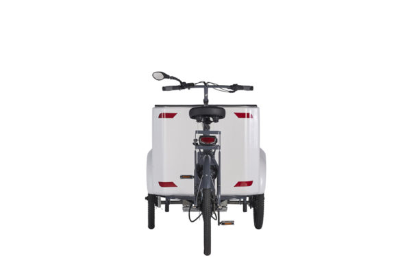 Vélo cargo triporteur à assistance électrique, caisson ABS, Ketch Open Enviolo