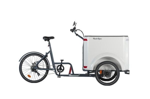 Vélo cargo triporteur mécanique, caisson ABS, Ketch Open