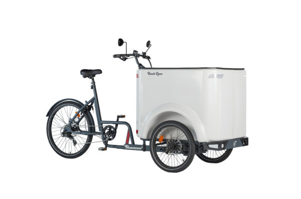 Vélo cargo triporteur mécanique, caisson ABS, Ketch Open