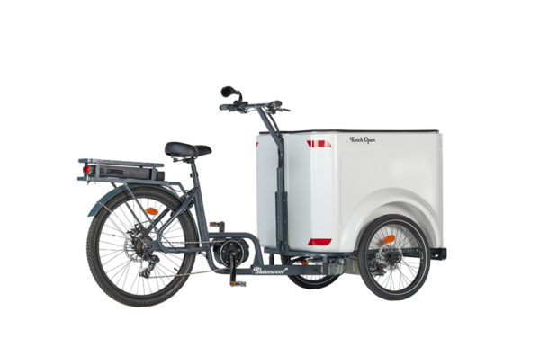 Vélo cargo triporteur à assistance électrique, caisson ABS, Ketch Open Shimano