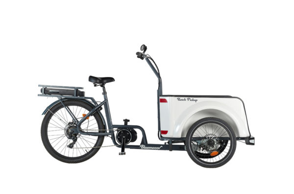 Vélo cargo triporteur à assistance électrique, caisson ABS, Ketch Pickup Shimano