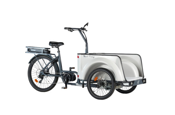 Vélo cargo triporteur à assistance électrique, caisson ABS, Ketch Pickup Shimano
