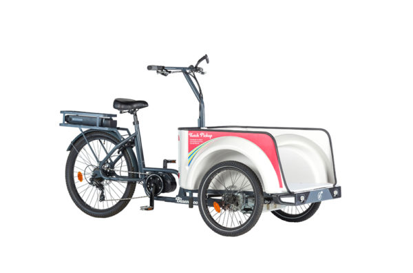 Vélo cargo triporteur à assistance électrique, caisson ABS, Ketch Pickup Shimano