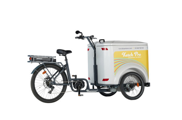 Vélo cargo triporteur à assistance électrique, caisson ABS, Ketch Pro Shimano