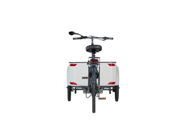 Vélo cargo triporteur à assistance électrique, caisson ABS, Ketch Pickup Enviolo