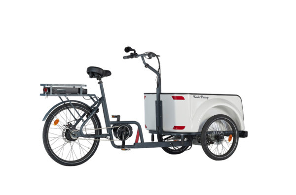 Vélo cargo triporteur à assistance électrique, caisson ABS, Ketch Pickup Enviolo